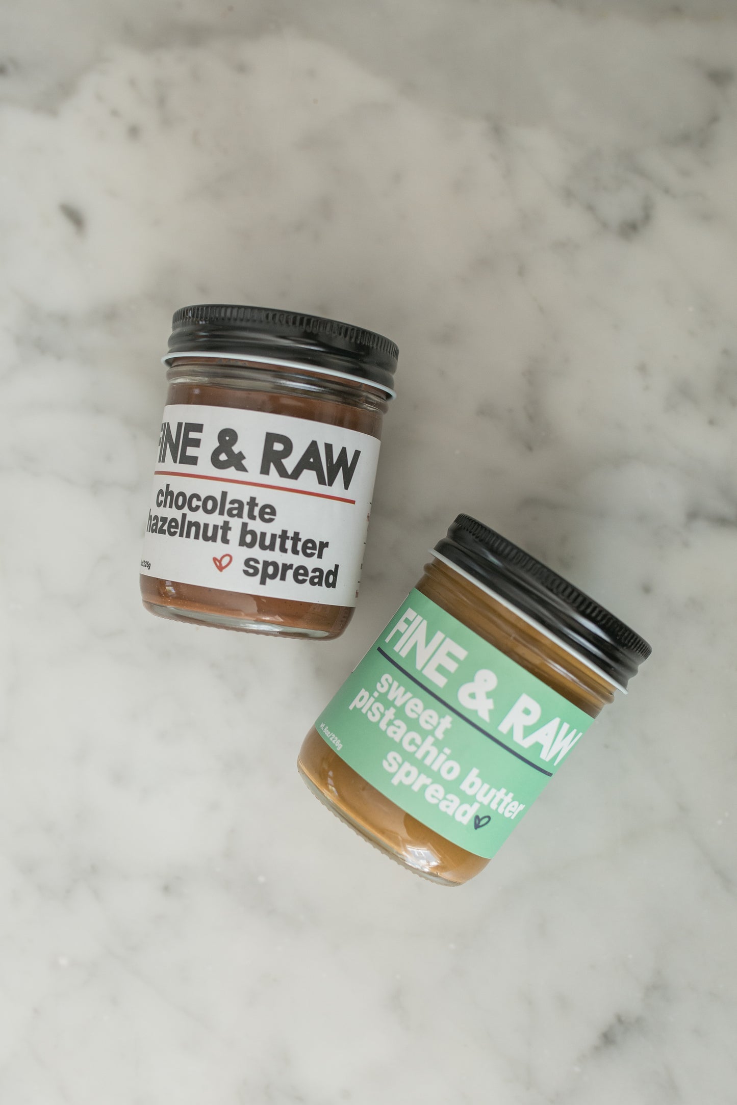 Chocolate and Pistachio Butter Duo