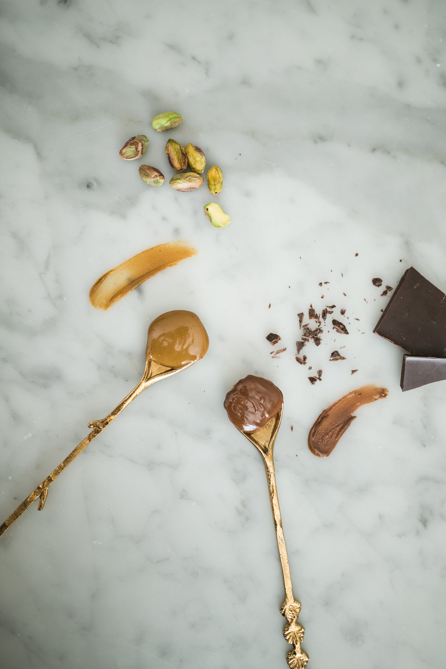 Chocolate and Pistachio Butter Duo