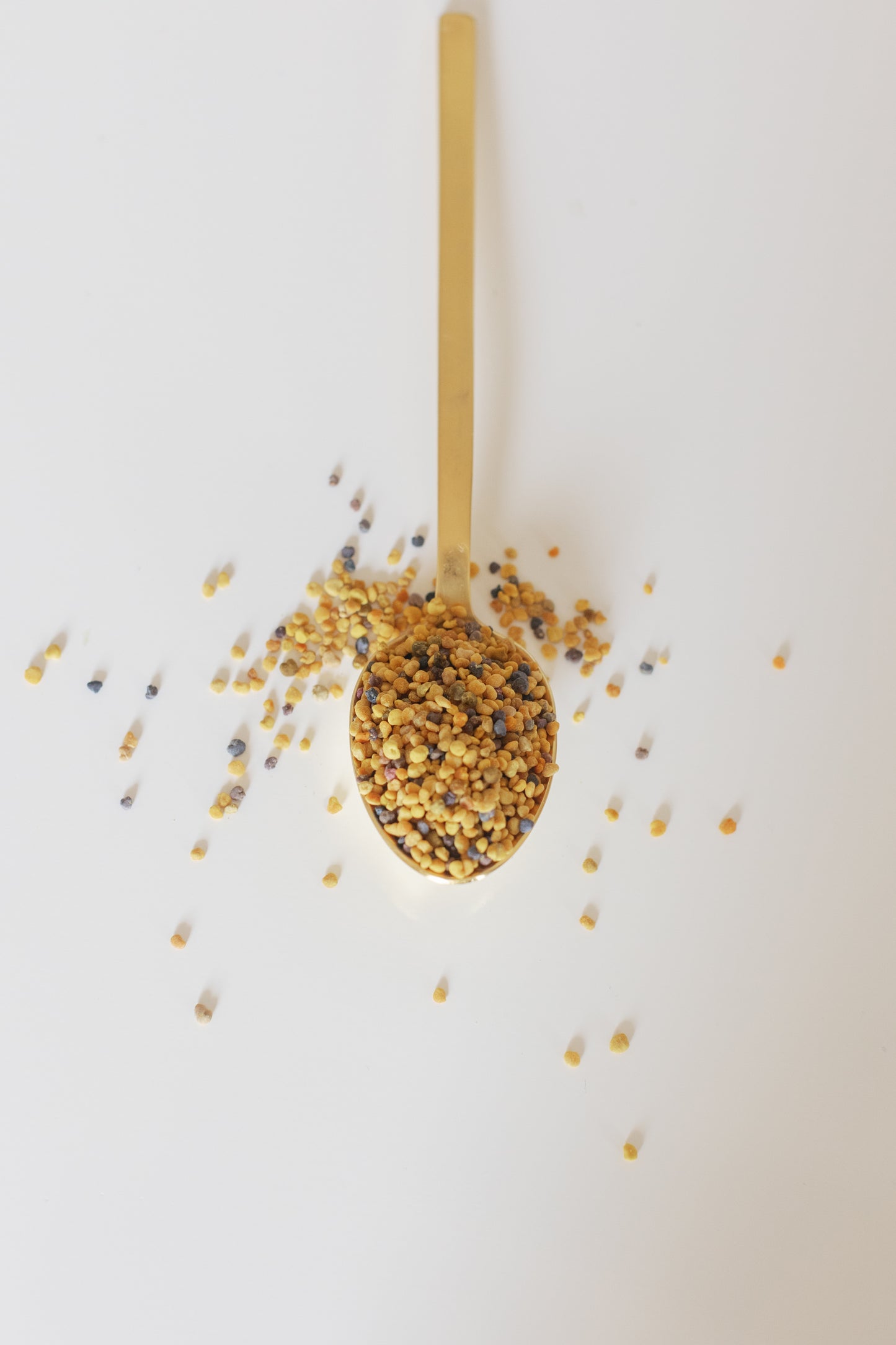 Picture of a spoon full of Bee Pollen