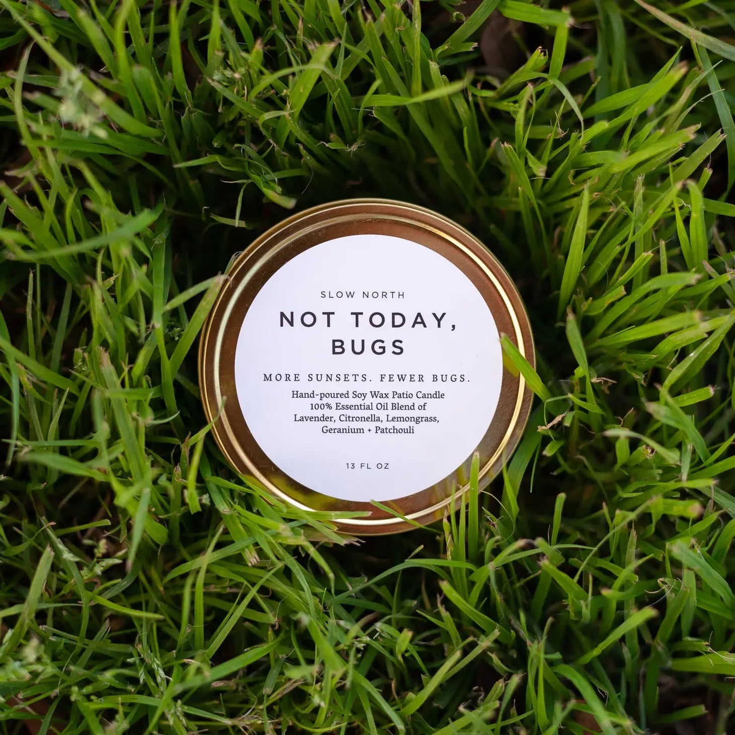 Beautiful picture of the Not Today, Bugs - Mosquito Candle on a grass background