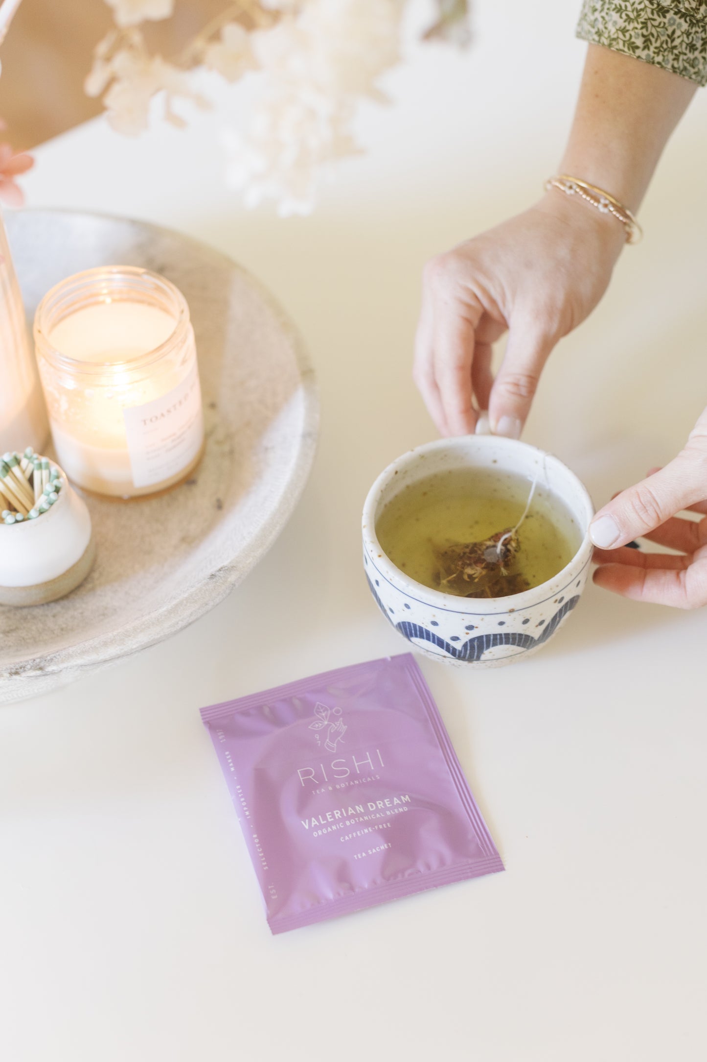 picture of a cup of valerian dream tea